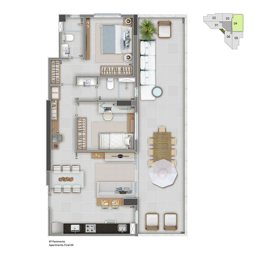 Apartamento Final 04 – 97m²