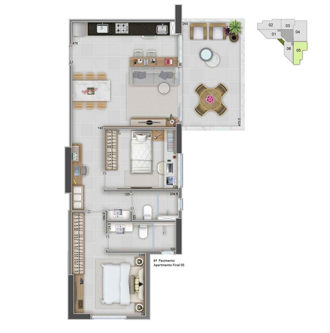 Apartamento Final 05 - 78m²